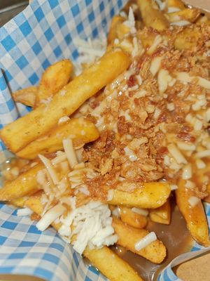 Poutin fries at Vausages in Lichfield