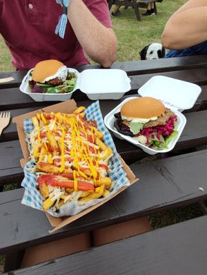 Large Cheesy Fries (Burgers from Pomodoro E Basilico) at Vausages in Lichfield