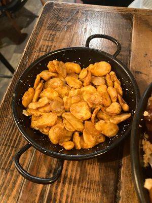 Broad beans at Bar Iberico in Nottingham