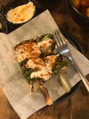 Cabbage pinchos at Bar Iberico in Nottingham