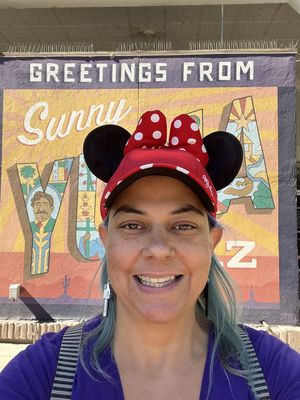 Great view from the restaurant of this sign   at The Pint House in Yuma