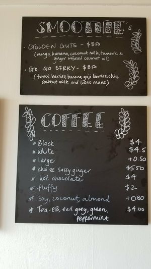 They have plant based milks for smoothies & coffees at Tom Thumb in Paraparaumu Beach