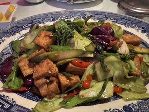 Tofu dry rub. Delicious   at Imperial Palace in Virginia Beach