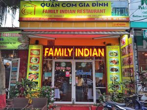Front at Family Indian Restaurant in Da Nang
