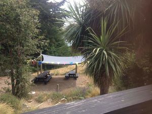 Large garden to chill out and have a beer or Veggie/ Vegan Pizza  at Dark Star Ale House & Cafe in Diamond Harbour