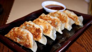 Vegan/Vegetarian Gyoza at Dark Star Ale House & Cafe in Diamond Harbour