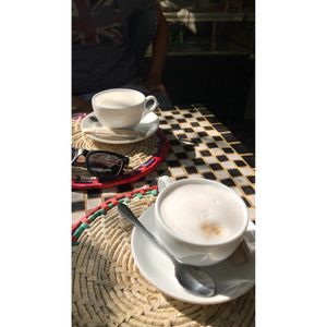 Almond milk coffee at NUGA Rosmead in Colombo