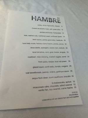 Kale salad small and too salty  at Hambrë  in Ibiza