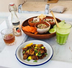 Sampler and the most insane artichoke with turmeric yumminess at Hambrë  in Ibiza