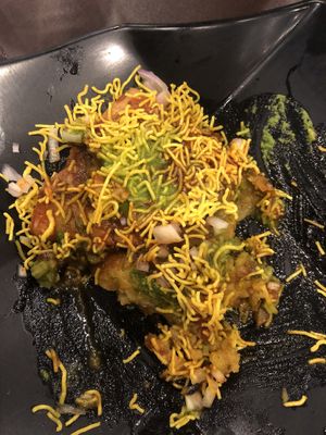 Samosa chaat at Mr Naan & Mrs Idly in Kuala Lumpur