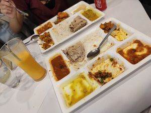 The buffet for 15 MYR with mainly vegan options is great!! at Mr Naan & Mrs Idly in Kuala Lumpur