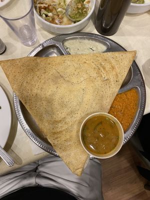 Plain dosa (thosai)  at Mr Naan & Mrs Idly in Kuala Lumpur