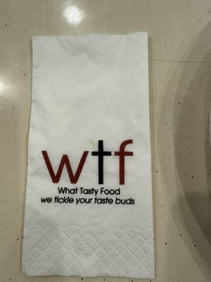 Napkins provided  #Veganuary at Mr Naan & Mrs Idly in Kuala Lumpur