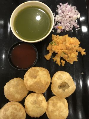 Pani puri  at Mr Naan & Mrs Idly in Kuala Lumpur