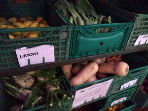 The ingredients at Amico Bio Mergellina in Naples