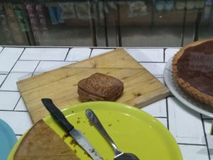 Vegan chocolatine at Amico Bio Mergellina in Naples