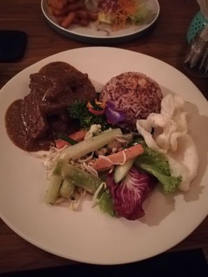 Vegan Tempeh Rendang. Very good! at Little Ingka in Kerobokan Kelod