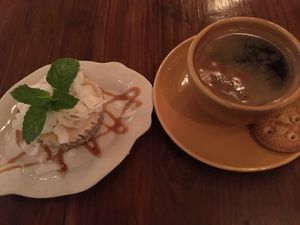 Lovely vegan cheesecake  at Little Ingka in Kerobokan Kelod