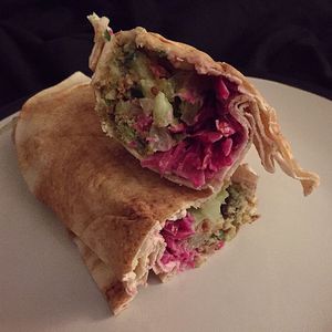 Falafel wrap at Falafel Munch in Solihull