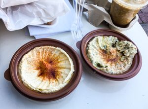 Hummus & Mutabal at Falafel Munch in Solihull