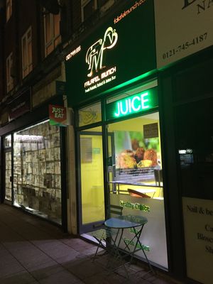 Shop front at Falafel Munch in Solihull
