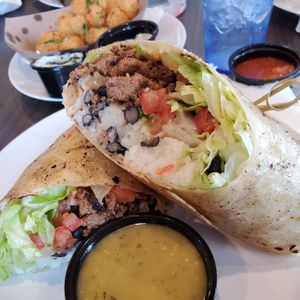 Impossible burrito at Heirloom Craft Kitchen in Indio