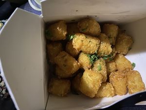 tater tots!!  at Heirloom Craft Kitchen in Indio