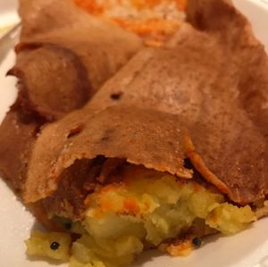 Mysore dosa at Woodlands Cafe in Garfield