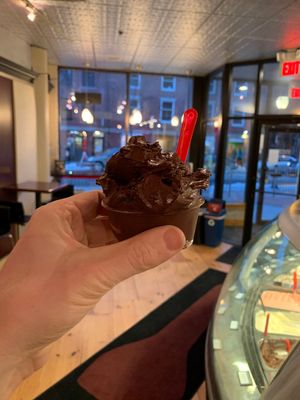 Vegan chocolate  at The Gelato Fiasco in Portland