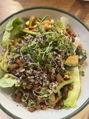Okra salad   at Ohkajhu Organic Restaurant in Bangkok