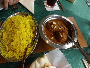 Malai Kofta - pure vegan vegetable balls at Kitchens Of India in Bremen