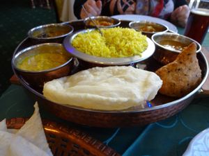 tali, all vegan. Hm, so good.  at Kitchens Of India in Bremen