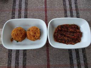 Complimentary taster before main dishes at Organic Cave Kitchen in Goreme