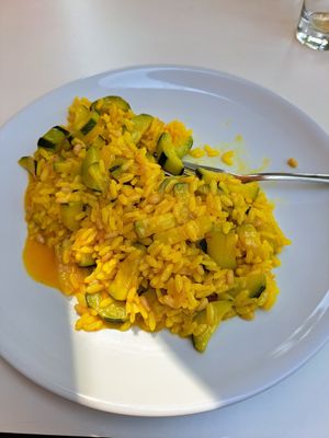Risotto mit Safran und Zucchini at La Locanda 26 in Heidelberg