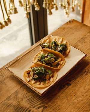Brussel Sprout Tacos at El Vez and Burrito Bar in New York City