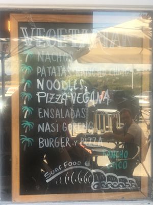 Rancho Chico vegetarian/vegan menu  at Rancho Chico in Suances