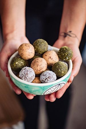 energy balls! at Rubik's Superfood & Coffee in Patras