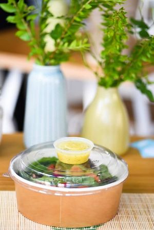 take away salads at Rubik's Superfood & Coffee in Patras