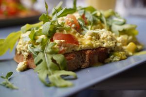 Scrambled tofu  at Rubik's Superfood & Coffee in Patras