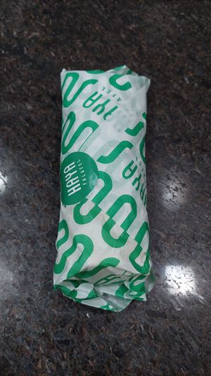 Lanche de falafel at Haya Falafel in Sao Paulo