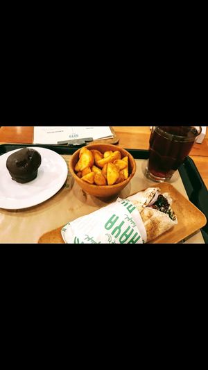 Delicious falafel at Haya Falafel in Sao Paulo