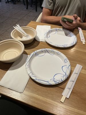 The table...  at Thai East Wind in Santa Monica