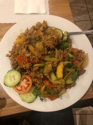 Pineapple fried rice at Thai East Wind in Santa Monica