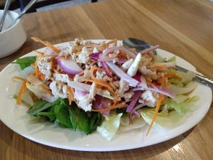 Mock Chik'n Laarb at Thai East Wind in Santa Monica