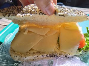 Where's the salad and tomato? at Stationen in Rostanga