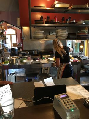 Kitchen. at Stationen in Rostanga