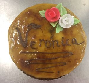 birthday cake, very good at Pasteleria Serra in Gandia