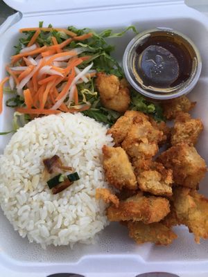 orange “chicken” rice
         $10.75 at Delish in Temecula