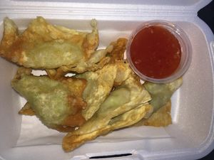 avocado “cream cheese“ wonton 
                    $7.50
 at Delish in Temecula