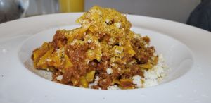 Tagliatelle Bolognese at Antonio's Kitchen in East London
